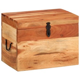 Solid acacia wood storage box 39x28x31 cm by vidaXL, Storage trunks - Ref: Foro24-338482, Price: 72,35 €, Discount: %