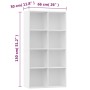 White plywood shelving/sideboard 66x30x130 cm by vidaXL, Bookcases and shelves - Ref: Foro24-800153, Price: 75,33 €, Discount: %