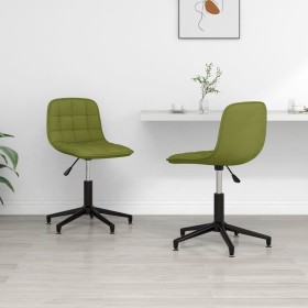 Swivel dining chairs 2 units light green velvet by vidaXL, dining chairs - Ref: Foro24-334077, Price: 90,99 €, Discount: %