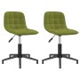 Swivel dining chairs 2 units light green velvet by vidaXL, dining chairs - Ref: Foro24-334077, Price: 90,31 €, Discount: %