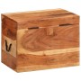 Caja de almacenaje madera maciza de acacia 39x28x31 cm de vidaXL, Baúles de almacenamiento - Ref: Foro24-338482, Precio: 72,3...