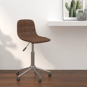 Brown fabric swivel dining chair by vidaXL, dining chairs - Ref: Foro24-334086, Price: 56,99 €, Discount: %