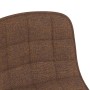 Brown fabric swivel dining chair by vidaXL, dining chairs - Ref: Foro24-334086, Price: 56,02 €, Discount: %