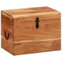 Caja de almacenaje madera maciza de acacia 39x28x31 cm de vidaXL, Baúles de almacenamiento - Ref: Foro24-338482, Precio: 72,3...