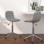 Swivel dining chairs 2 pcs light gray fabric by vidaXL, dining chairs - Ref: Foro24-334093, Price: 74,95 €, Discount: %