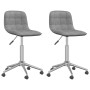 Swivel dining chairs 2 pcs light gray fabric by vidaXL, dining chairs - Ref: Foro24-334093, Price: 74,95 €, Discount: %