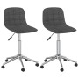 Swivel dining chairs 2 units dark gray fabric by vidaXL, dining chairs - Ref: Foro24-334094, Price: 78,07 €, Discount: %