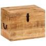 Caja de almacenaje madera maciza de mango 39x28x31 cm de vidaXL, Baúles de almacenamiento - Ref: Foro24-338483, Precio: 80,69...