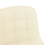 Swivel dining chairs 2 units cream fabric by vidaXL, dining chairs - Ref: Foro24-334095, Price: 73,73 €, Discount: %