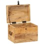 Solid mango wood storage box 39x28x31 cm by vidaXL, Storage trunks - Ref: Foro24-338483, Price: 80,69 €, Discount: %