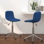 Swivel dining chairs 2 units blue fabric by vidaXL, dining chairs - Ref: Foro24-334097, Price: 79,35 €, Discount: %