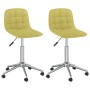 Swivel dining chairs 2 units green fabric by vidaXL, dining chairs - Ref: Foro24-334098, Price: 69,21 €, Discount: %