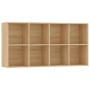 Estantería/Aparador madera contrachapada roble 66x30x97,8 cm de vidaXL, Librerías y estanterías - Ref: Foro24-800156, Precio:...