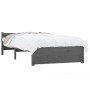 Estructura de cama madera maciza gris 100x200 cm de vidaXL, Camas y somieres - Ref: Foro24-815036, Precio: 149,99 €, Descuent...