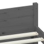 Estructura de cama madera maciza gris 100x200 cm de vidaXL, Camas y somieres - Ref: Foro24-815036, Precio: 149,99 €, Descuent...