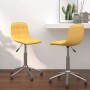 Swivel dining chairs 2 units yellow fabric by vidaXL, dining chairs - Ref: Foro24-334100, Price: 70,99 €, Discount: %