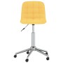 Swivel dining chairs 2 units yellow fabric by vidaXL, dining chairs - Ref: Foro24-334100, Price: 70,99 €, Discount: %