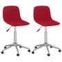 Swivel dining chairs 2 units red wine red fabric by vidaXL, dining chairs - Ref: Foro24-334101, Price: 69,84 €, Discount: %