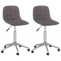 Swivel dining chairs 2 units taupe gray fabric by vidaXL, dining chairs - Ref: Foro24-334102, Price: 78,99 €, Discount: %