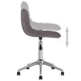 Swivel dining chairs 2 units taupe gray fabric by vidaXL, dining chairs - Ref: Foro24-334102, Price: 78,99 €, Discount: %