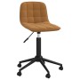 Brown Velvet Swivel Dining Chair by vidaXL, dining chairs - Ref: Foro24-334104, Price: 57,96 €, Discount: %