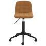 Brown Velvet Swivel Dining Chair by vidaXL, dining chairs - Ref: Foro24-334104, Price: 57,96 €, Discount: %