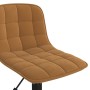 Brown Velvet Swivel Dining Chair by vidaXL, dining chairs - Ref: Foro24-334104, Price: 57,96 €, Discount: %