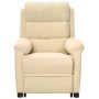 Sillón elevable tela crema de vidaXL, Sillones - Ref: Foro24-3098266, Precio: 347,62 €, Descuento: %