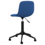 Blue Velvet Swivel Dining Chair by vidaXL, dining chairs - Ref: Foro24-334110, Price: 58,77 €, Discount: %