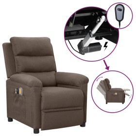 Electric massage chair taupe gray fabric by vidaXL, Electric massage chairs - Ref: Foro24-3098983, Price: 261,99 €, Discount: %