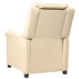 Sillón reclinable eléctrico de tela crema de vidaXL, Sillones - Ref: Foro24-3098972, Precio: 237,79 €, Descuento: %