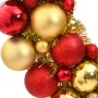 Red and gold polystyrene Christmas wreath 45 cm by vidaXL, Festive decorations - Ref: Foro24-356125, Price: 38,99 €, Discount: %