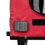 Fahrradanhänger Haustiere Eisen Oxford Stoff rot grau von vidaXL, Kinderwagen für Haustiere - Ref: Foro24-93866, Preis: 109,5...