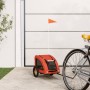 Bicycle pet trailer, iron frame, Oxford fabric, orange by vidaXL, pet strollers - Ref: Foro24-93949, Price: 102,33 €, Discoun...