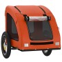 Fahrradanhänger Haustiere Bügeleisen Oxford Stoff orange von vidaXL, Kinderwagen für Haustiere - Ref: Foro24-93949, Preis: 10...