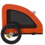 Bicycle pet trailer, iron frame, Oxford fabric, orange by vidaXL, pet strollers - Ref: Foro24-93949, Price: 102,33 €, Discoun...