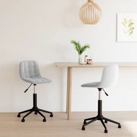 2pcs Light Gray Velvet Swivel Dining Chairs by vidaXL, dining chairs - Ref: Foro24-334117, Price: 73,99 €, Discount: %