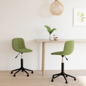 Swivel dining chairs 2 units in light green velvet by vidaXL, dining chairs - Ref: Foro24-334119, Price: 73,99 €, Discount: %