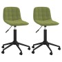 Swivel dining chairs 2 units in light green velvet by vidaXL, dining chairs - Ref: Foro24-334119, Price: 73,65 €, Discount: %