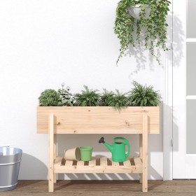 Raised garden bed solid pine wood 101x30x69 cm by vidaXL, Pots and planters - Ref: Foro24-825240, Price: 64,60 €, Discount: %