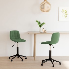 Swivel dining chairs 2 units dark green velvet by vidaXL, dining chairs - Ref: Foro24-334120, Price: 69,67 €, Discount: %