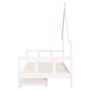 Children's bed frame and white pine wood drawers 90x190 cm by vidaXL, Cribs and beds for children - Ref: Foro24-834547, Price...