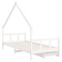 Children's bed frame and white pine wood drawers 90x190 cm by vidaXL, Cribs and beds for children - Ref: Foro24-834547, Price...