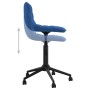 Sillas de comedor giratorias 2 uds terciopelo azul de vidaXL, Sillas de comedor - Ref: Foro24-334121, Precio: 70,34 €, Descue...