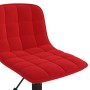 Sillas de comedor giratorias 2 uds terciopelo rojo tinto de vidaXL, Sillas de comedor - Ref: Foro24-334123, Precio: 73,11 €, ...