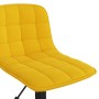 Sillas de comedor giratorias 2 uds terciopelo amarillo de vidaXL, Sillas de comedor - Ref: Foro24-334124, Precio: 73,11 €, De...