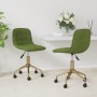 Swivel dining chairs 2 units light green velvet by vidaXL, dining chairs - Ref: Foro24-334141, Price: 89,94 €, Discount: %