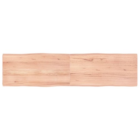 Tablero mesa madera tratada borde natural marrón 160x40x(2-4)cm de vidaXL, Tableros para mesas - Ref: Foro24-363968, Precio: ...