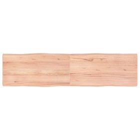 Tablero de mesa madera roble tratada borde natural 160x40x4 cm de vidaXL, Tableros para mesas - Ref: Foro24-363968, Precio: 6...