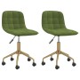 Swivel dining chairs 2 units light green velvet by vidaXL, dining chairs - Ref: Foro24-334141, Price: 89,94 €, Discount: %